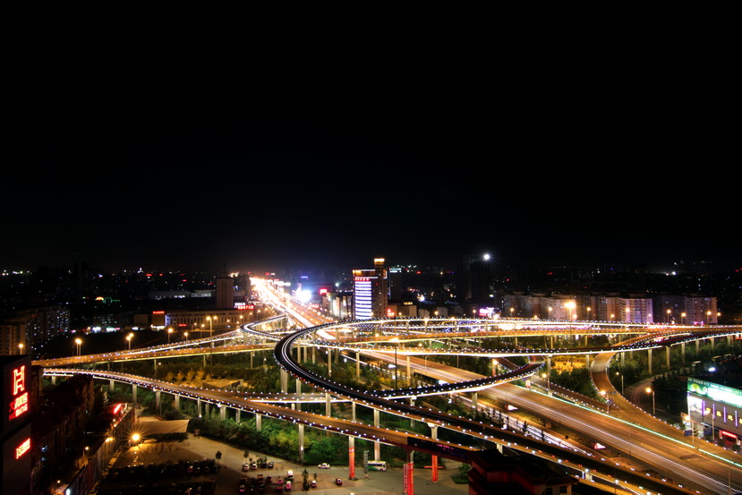 北園大街高架橋道路及環(huán)境建設(shè)亮化工程-市政亮化