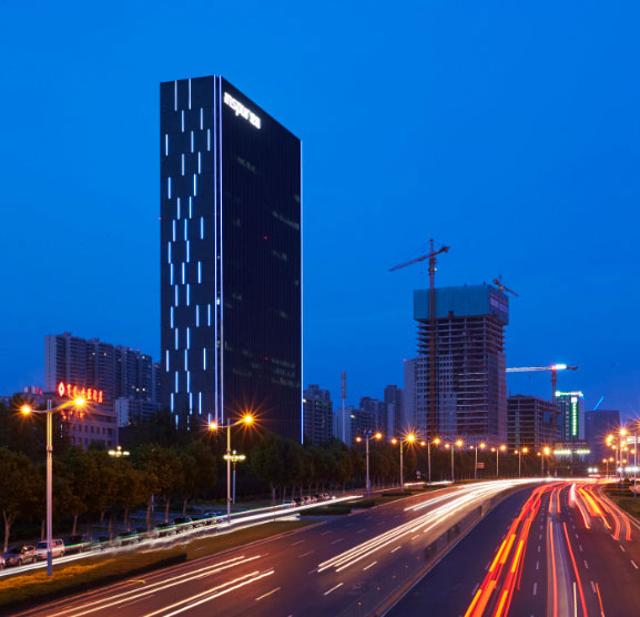 浪潮科技園S01樓體亮化——戶(hù)外照明工程